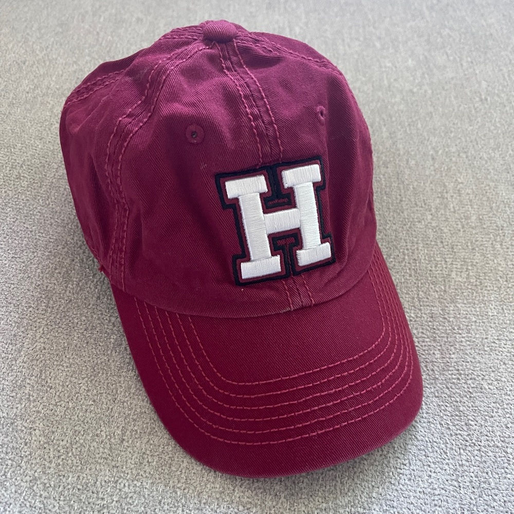 NWOT Dark Red Harvard Ball Cap Hat